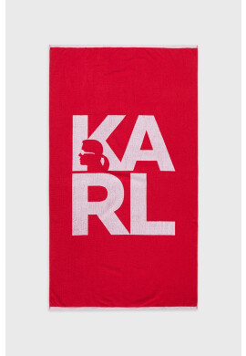 Karl Lagerfeld Памучна кърпа в черно - Pepit.bg