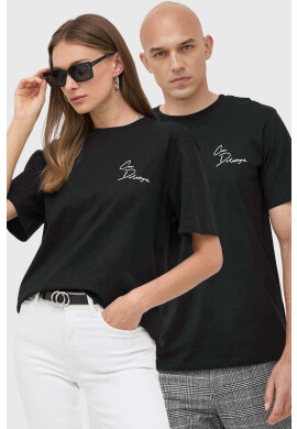 Karl Lagerfeld Памучна тениска X Cara Delevingne - Pepit.bg