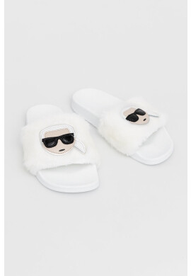 Karl Lagerfeld Пантофи в бяло - Pepit.bg