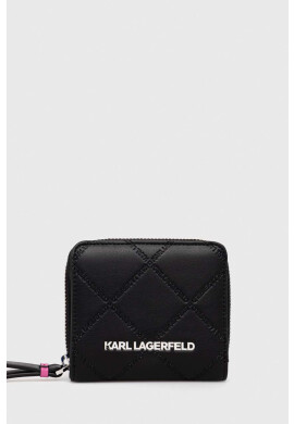 Karl Lagerfeld Портмоне дамски в черно - Pepit.bg