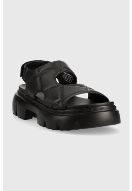 Karl Lagerfeld Сандали SUN TREKKA в черно с платформа KL83506 - Pepit.bg