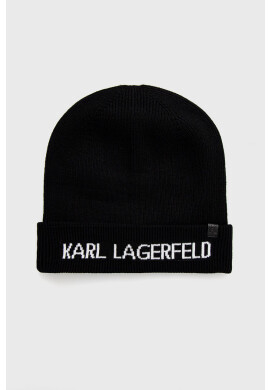 Karl Lagerfeld Шапка с кашмир в сиво - Pepit.bg