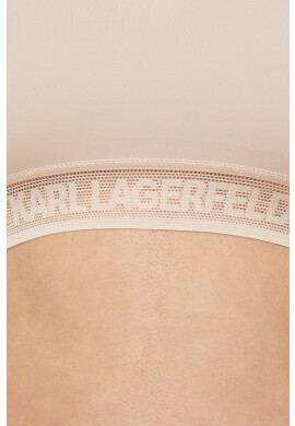 Karl Lagerfeld Сутиен в бежово с изчистен дизайн - Pepit.bg