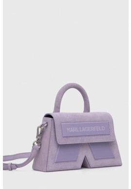Karl Lagerfeld Велурена чанта ICON K CROSSBODY SUEDE - Pepit.bg