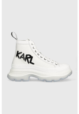 Karl Lagerfeld Високи кецове KL42949 LUNA в бяло - Pepit.bg