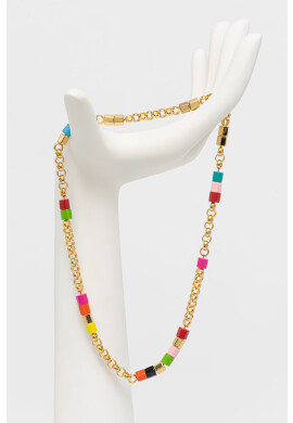 Kat Maconie Колие Prism Stud Bead Short Necklace - Pepit.bg