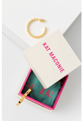 Kat Maconie Обици Prism Stud Medium Hoop Earrings - Pepit.bg