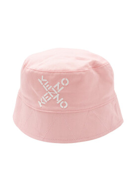 Kenzo kids Детска капела в розово от памук - Pepit.bg