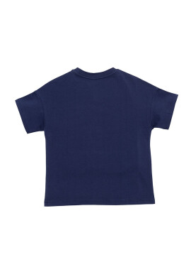 Kenzo kids Детска памучна тениска в червено с принт - Pepit.bg
