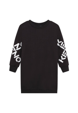 Kenzo kids Детска рокля в сиво къс модел със стандартна кройка - Pepit.bg