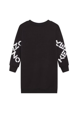 Kenzo kids Детска рокля в сиво къс модел със стандартна кройка - Pepit.bg