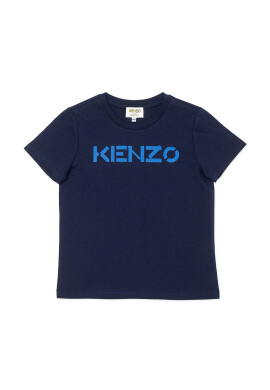 Kenzo kids Детска тениска в тъмносиньо с принт - Pepit.bg