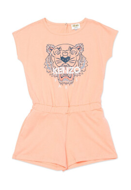 Kenzo kids Детски гащеризон в розово от памук - Pepit.bg
