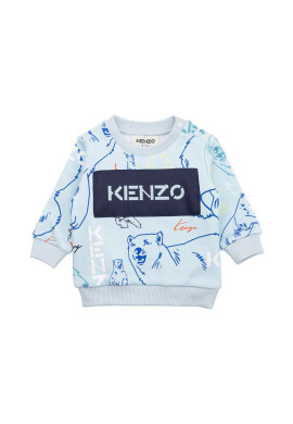 Kenzo kids Детски памучен суичър - Pepit.bg
