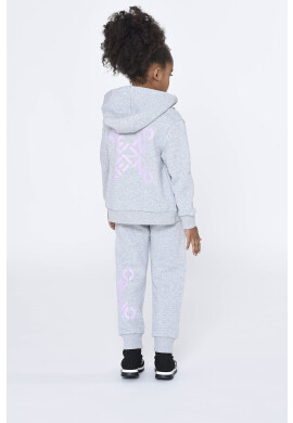 Kenzo kids Детски памучен суичър в сиво меланж на - Pepit.bg