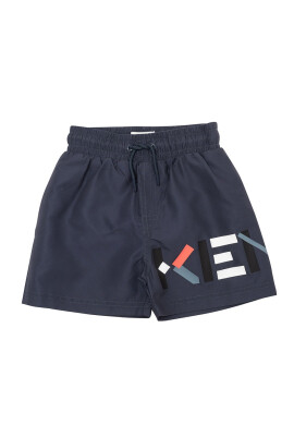 Kenzo kids Детски плувни шорти в черно - Pepit.bg