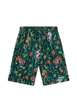 Kenzo kids Детски плувни шорти в зелено - Pepit.bg
