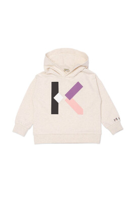 Kenzo kids Детски суичър в розово с принт - Pepit.bg