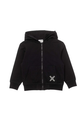 Kenzo kids Детски суичър в черно с принт - Pepit.bg