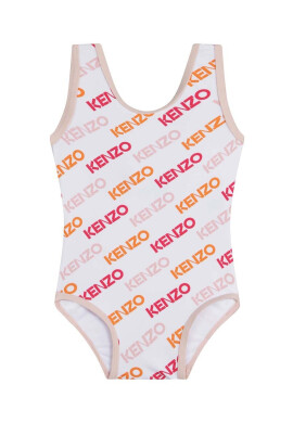 Kenzo kids Детски цял бански в бяло - Pepit.bg