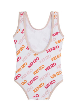 Kenzo kids Детски цял бански в бяло - Pepit.bg
