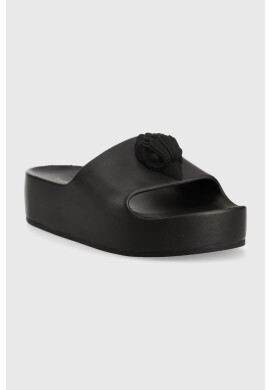 Kurt Geiger London Чехли Eagle Chunky Slide в черно с платформа 9787200999 - Pepit.bg