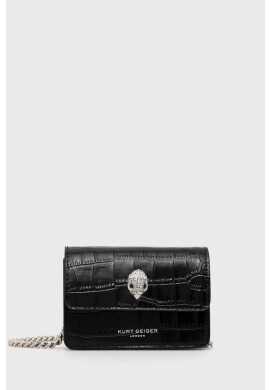 Kurt Geiger London Кожен клъч в черно - Pepit.bg