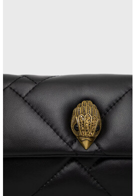 Kurt Geiger London Кожен клъч в черно - Pepit.bg