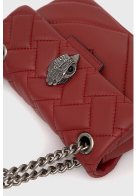 Kurt Geiger London Кожена чанта в червено - Pepit.bg