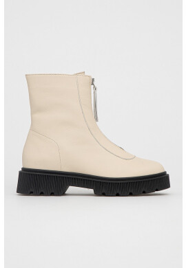 Kurt Geiger London Кожени боти Stint дамски в прозрачен цвят с платформа - Pepit.bg
