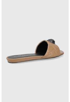 Kurt Geiger London Кожени чехли дамско в кафяво - Pepit.bg