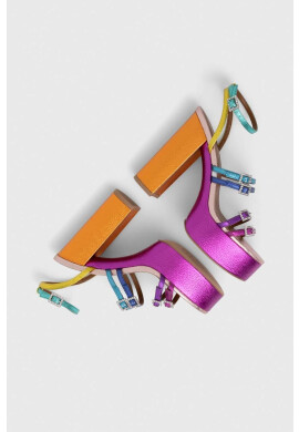 Kurt Geiger London Кожени сандали Pierra High Platform 9799369109 - Pepit.bg