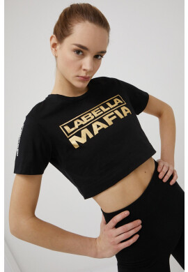 Labellamafia Тениска Black And Gold - Pepit.bg