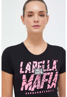 Labellamafia Тениска Hardcore Ladies в черно - Pepit.bg
