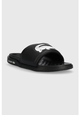 Lacoste Чехли CROCO DUALISTE в черно 43CFA0040 - Pepit.bg