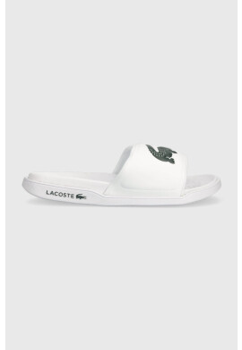 Lacoste Чехли CROCO DUALISTE в бяло 43CFA0040 - Pepit.bg