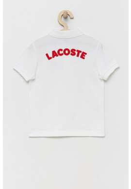 Lacoste Детска памучна тениска с яка - Pepit.bg