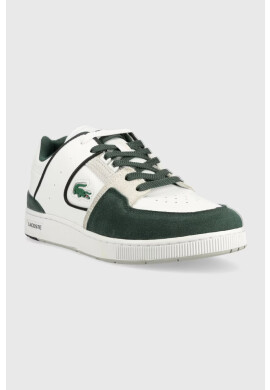Lacoste Кожени маратонки COURT CAGE в бяло 44SMA0007 - Pepit.bg