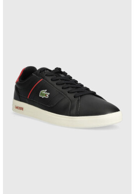 Lacoste Кожени маратонки EUROPA PRO в черно 44SMA0012 - Pepit.bg