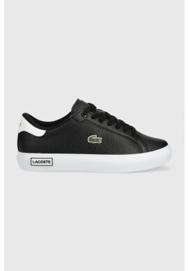 Lacoste Кожени маратонки POWERCOURT в черно 41SFA0048 - Pepit.bg