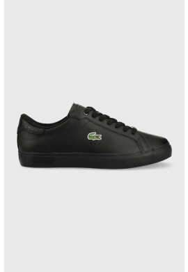 Lacoste Кожени маратонки POWERCOURT в черно 41SMA0030 - Pepit.bg