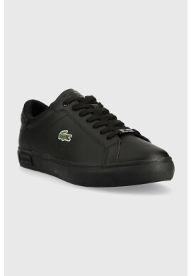 Lacoste Кожени маратонки POWERCOURT в черно 41SMA0030 - Pepit.bg