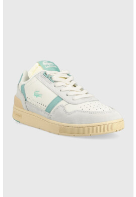 Lacoste Кожени маратонки T-Clip Leather Colour Pop в сиво 45SFA0070 - Pepit.bg