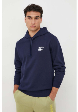 Lacoste Памучен суичър в сиво с десен - Pepit.bg