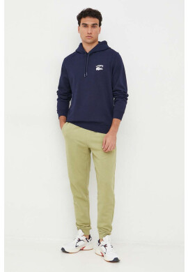 Lacoste Памучен суичър в сиво с десен - Pepit.bg