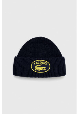 Lacoste Памучна шапка в тъмносиньо от памук - Pepit.bg
