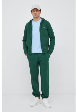 Lacoste Памучна тениска в тъмносиньо с изчистен дизайн - Pepit.bg