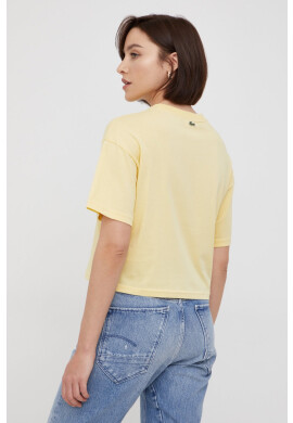 Lacoste Памучна тениска в черно - Pepit.bg