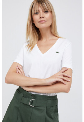 Lacoste Памучна тениска в тъмносиньо - Pepit.bg