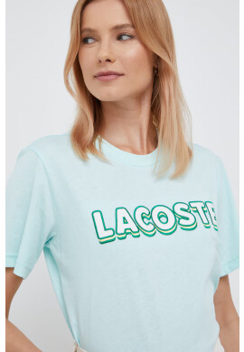 Lacoste Памучна тениска в червено - Pepit.bg